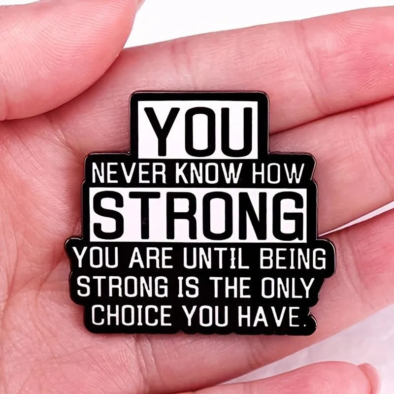 "I Survived Another Meeting" Enamel Pin – Funny English Letter Badge Lapel Pin