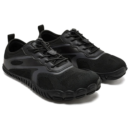 HOBIBEAR Unisex Barefoot Wide Toe Sneakers – Zero Drop Outdoor Running & Beach Walking Shoes with Elastic Band