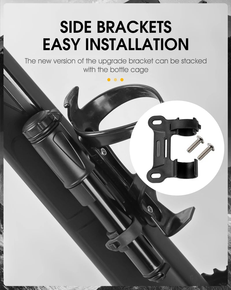 WEST BIKING Mini Bicycle Pump – Portable 100PSI Aluminum Alloy Hand Pump for Schrader & Presta Valves, MTB & Road Bikes