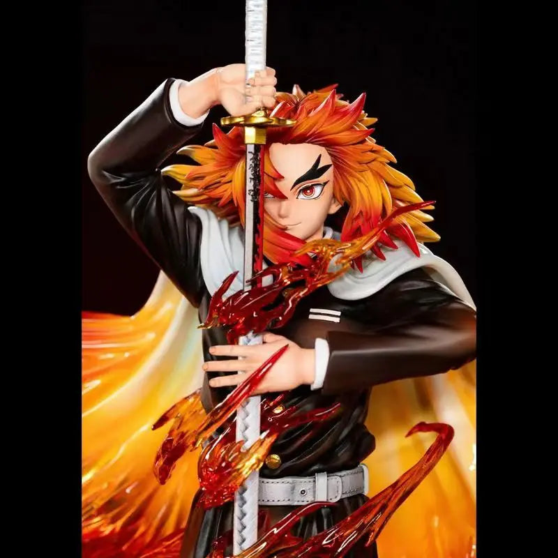 30cm Demon Slayer Rengoku Kyoujurou Figure – PVC Anime Figurine Statue for Collection, Desk Decoration & Gift