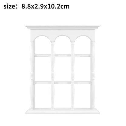 1/6 Scale BJD Dollhouse Wooden Shelf & Sink Cabinet — Miniature Kitchen Furniture Accessory for Dollhouse Bar Counter