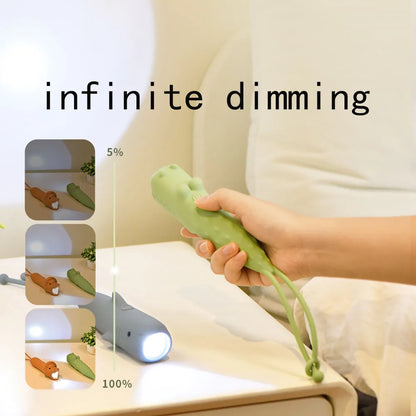 LED USB Rechargeable Flashlight – Soft Silicone Unicorn, Lion & Dog Torch for Kids, Portable Bedtime Story & Outdoor Light