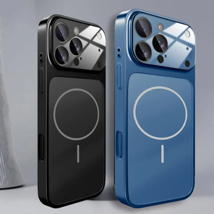 Original Glass Nano Matte Case – Magnetic MagSafe Wireless Charging Armor Cover for iPhone 17 Pro Max, 16, 15, 14, 13 Pro Max, 17 Air