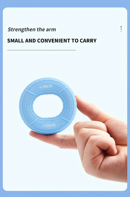 Silicone Hand Grip Strengthener Ring – Forearm & Finger Training for Strength