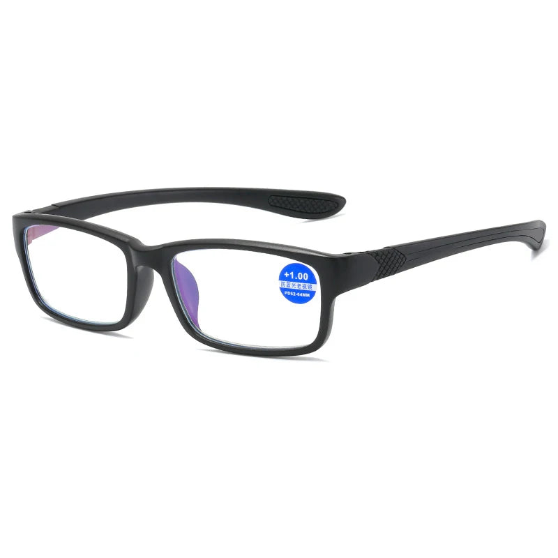 Sports Reading Glasses - Anti-Blue Light TR90 Frame Eyewear for Men & Women (+100 to +400)
