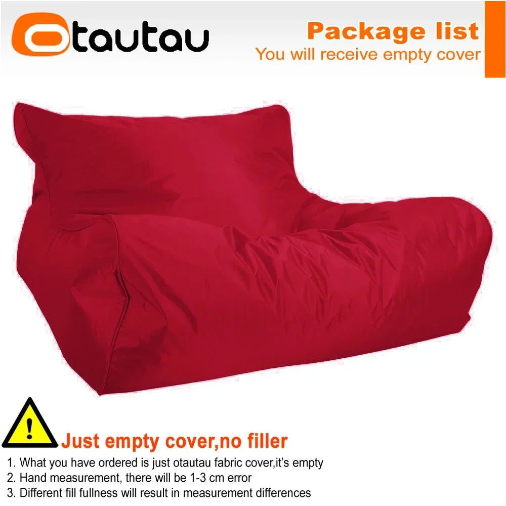 OTAUTAU Waterproof Floating Bean Bag Lounger Cover – Swimming Pool Sofa Bed Pouf, No Filler Chaise Lounge Recliner Puff SF019