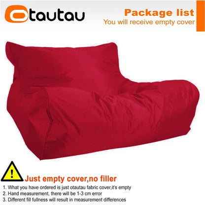 OTAUTAU Waterproof Floating Bean Bag Lounger Cover – Swimming Pool Sofa Bed Pouf, No Filler Chaise Lounge Recliner Puff SF019