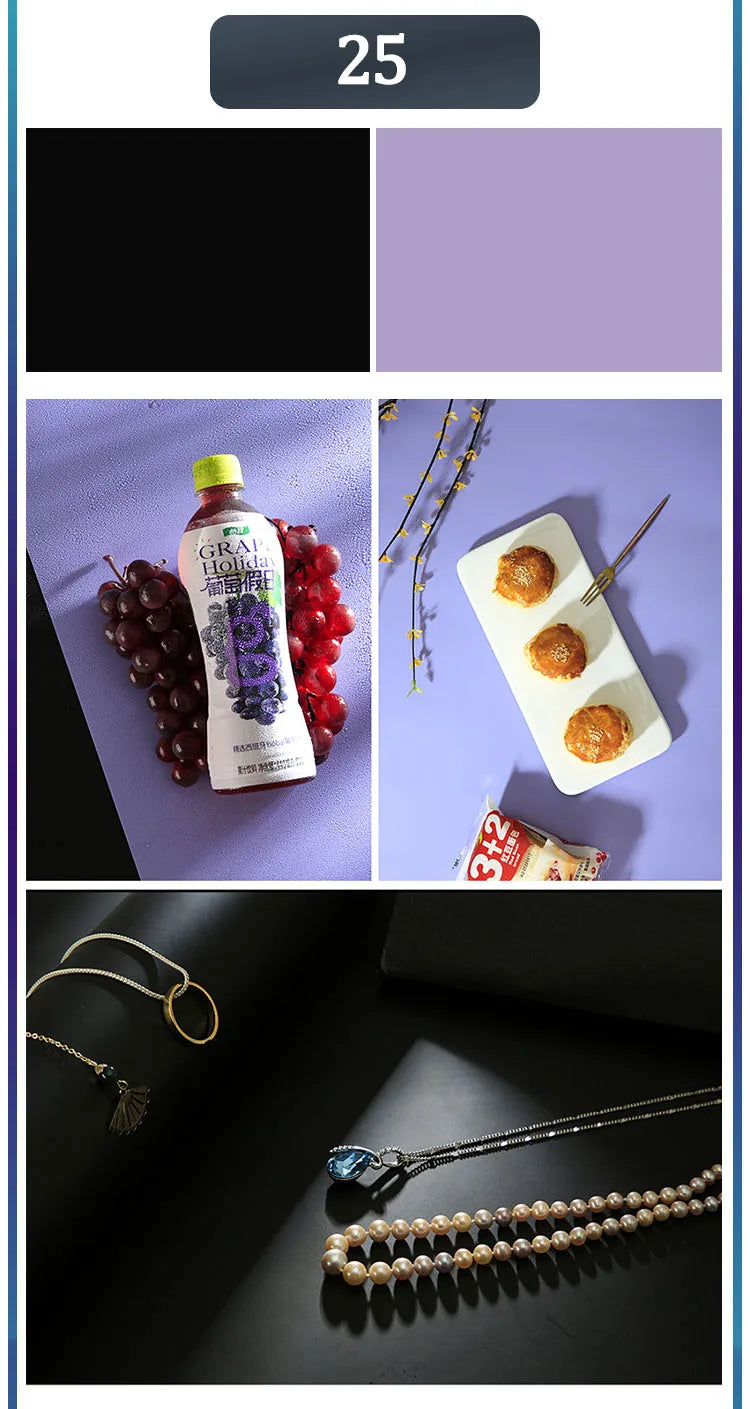 Photography Backdrops 57x87cm – Double-Sided Solid Color Photo Background for Studio, Newborn & Product Photography