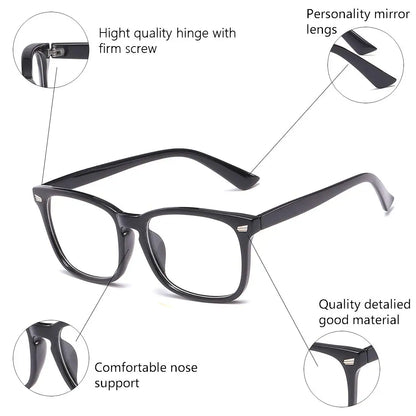 Blue Light Blocking Glasses – Men’s Computer and Gaming Glasses, UV400 Clear Lens for Eye Protection and Anti-Eyestrain