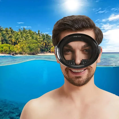 Diving Mask Goggles - HD Anti-Fog Spearfishing and Freediving Mask, Clear Panoramic View with Adjustable Buckle for Free Diving