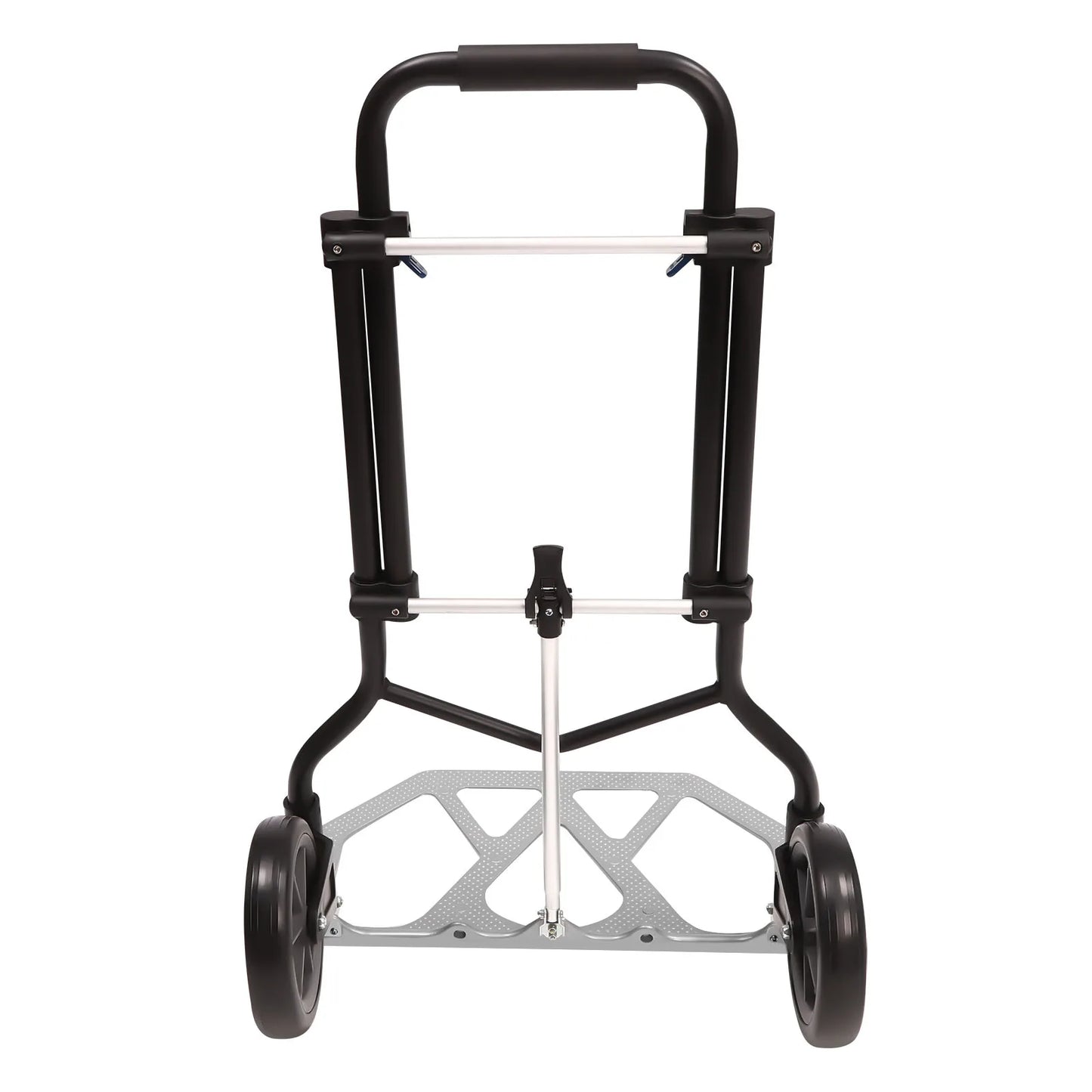 Folding Hand Truck & Dolly — Adjustable Height Aluminum Portable Cart with Anti-Slip Wheels, 264lb Capacity