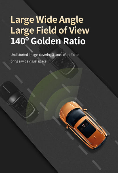 HP 4K HD Car Dash Cam – Night Vision, WiFi, Parking Monitoring, DVR Loop Video Recording