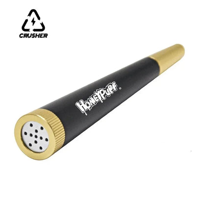 CRUSHER Metal Cone Herb Smoking Pipe – 5MM Activated Carbon Filter, Removable Dry Burning Tobacco Pipe and Smoking Accessory