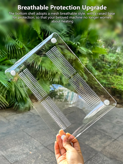 MacBook Air 13 Case - Compatible with MacBook Air M1, M2 (2023), Air 15, Pro 14 M3 (2023), and Pro 16 Cover - Laptop Accessories