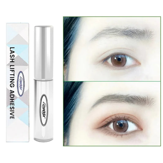 Eyelash Glue for Curling Thick Lashes - Transparent Liquid Adhesive for Lash Perms