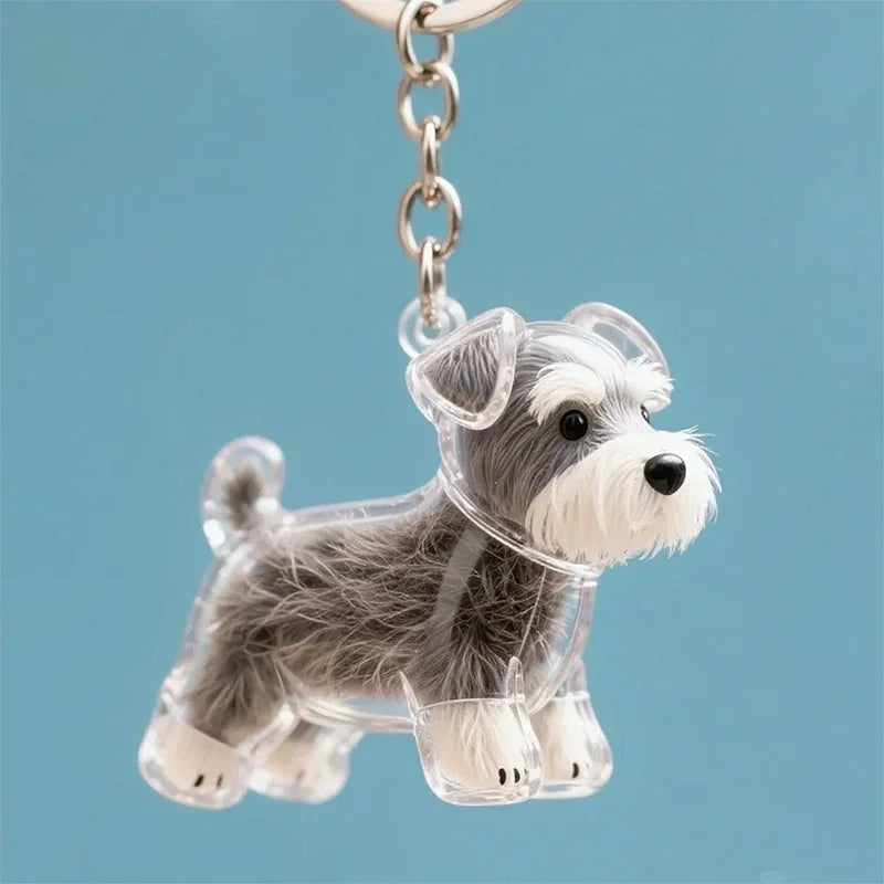 Dog Hair Storage Pendant Keychain – Cute Bag and Car Accessory, Jewelry Souvenir Gift for Dog Lovers