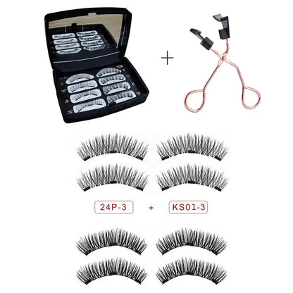3D Magnetic Eyelashes – Soft, Reusable False Mink Lashes for Easy Wear & Beauty Makeup