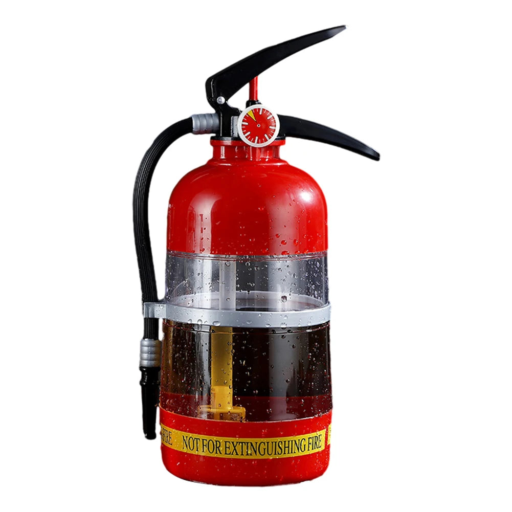 1.5L Beer & Liquor Dispenser — Creative Fire Extinguisher Shape Acrylic Container, Large Capacity for Wine, Spirits & Beer