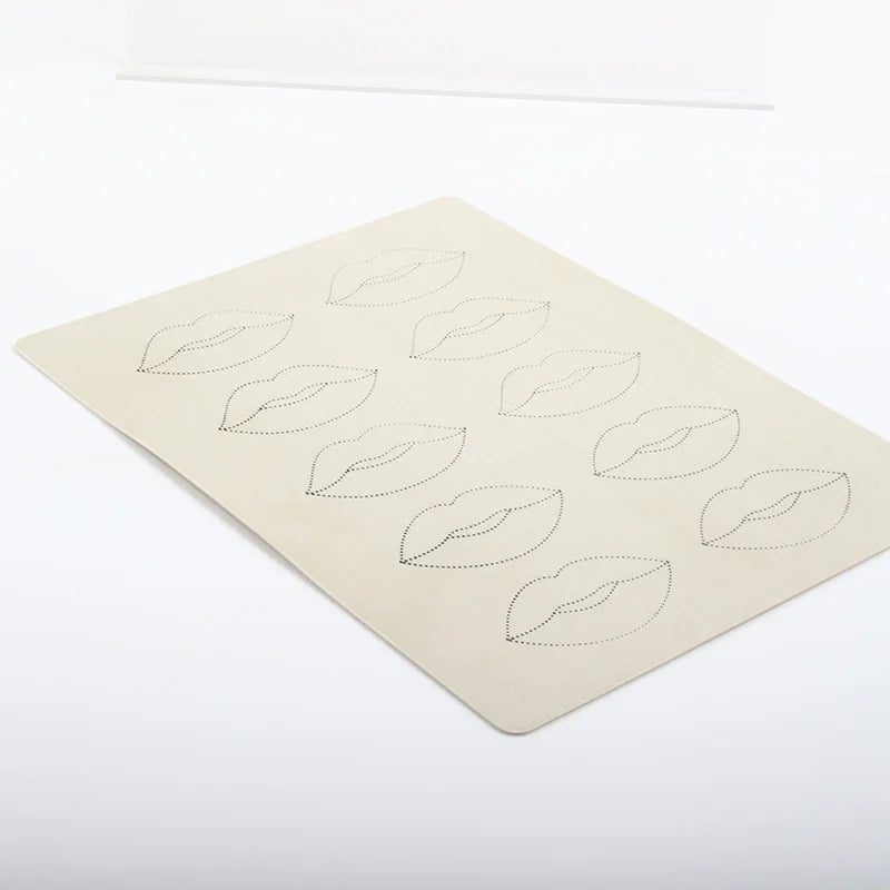 1/5/10PCS Lip Tattoo Practice Skin – No Ink Permanent Makeup Training for Microblading