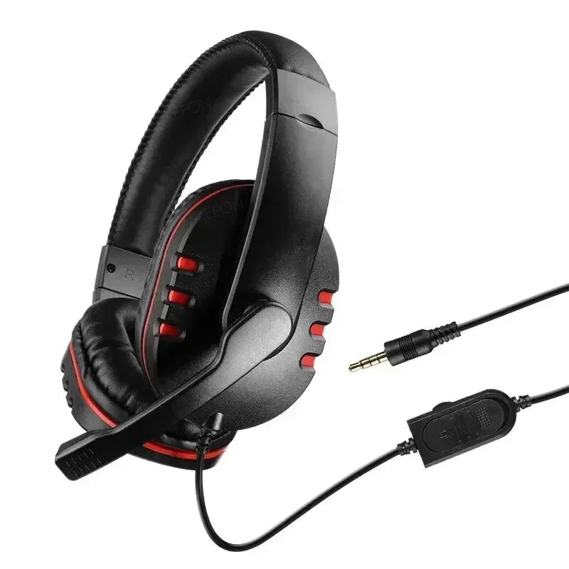 Upgraded Wired Gaming Headset with Mic – Noise-Cancelling Headphones for PC, PS4/PS5, Switch & Laptop