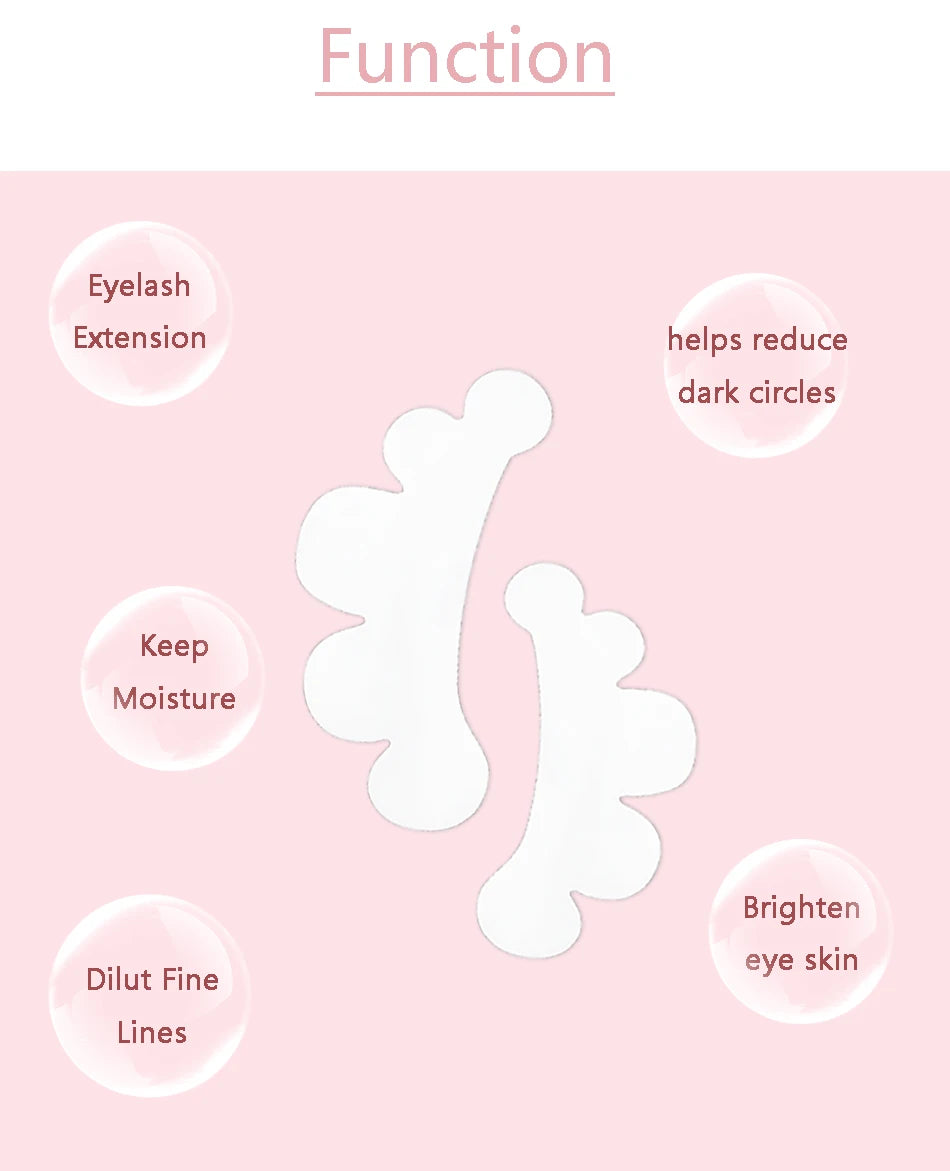 20/50 Pairs Hydrogel Lash Extension Patches | Under Eye Stickers for Grafting & Makeup | Eyelash Extension Tools
