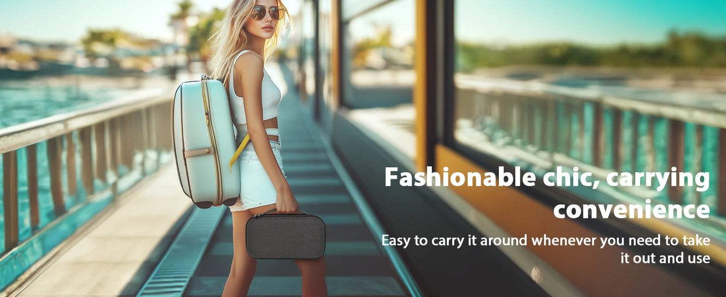 Travel Sunglasses Organizer Case for Quay Polarized Sunglasses – Men & Women Trendy Sunglass Storage Holder (Bag Only)