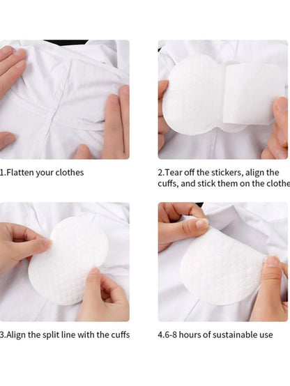 Disposable Sweat-absorbing Patches - Summer Deodorant Cotton Pads for Underarm Sweat Absorption - Convenient Dress Protection, Available in Various Quantities