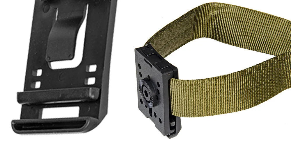 Tactical Belt Loops Mounting Clips - Adaptor for Gun Holster, Magazine Pouch, or Knife Sheath