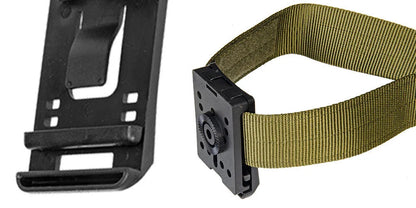 Tactical Belt Loops Mounting Clips - Adaptor for Gun Holster, Magazine Pouch, or Knife Sheath