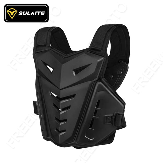 SULAITE Motocross Body Armor Jacket – Motorcycle Moto Vest with Back & Chest Protector, Off-Road Dirt Bike Gear