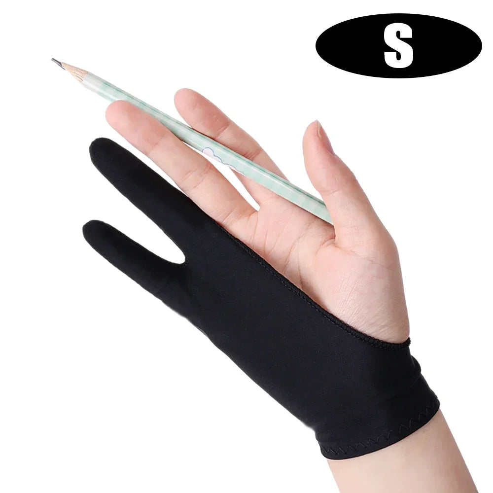 Two-Finger Drawing Glove with Palm Rejection for iPad & Graphic Tablets – Left/Right Hand Artist Glove