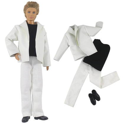 1 Set 12" Ken Doll Clothes — Leather Outfit with Multiple Styles to Choose From