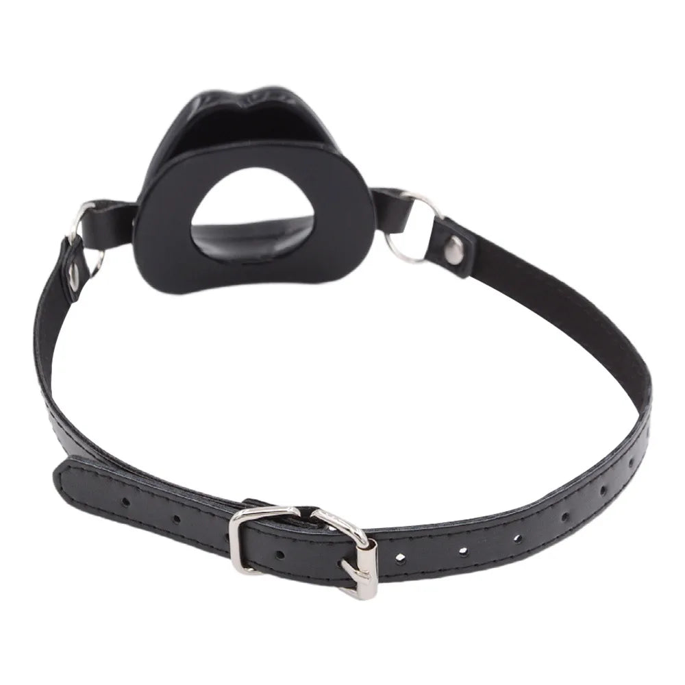 Silicone Lips O-Ring Gag – Oral Fixation Open Mouth BDSM Bondage Restraint for Couples, Adult Sex Toy