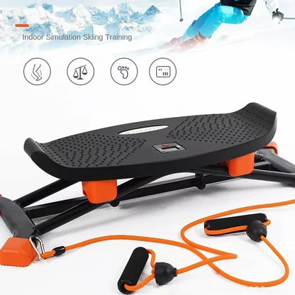 Indoor Ski Machine – Swinging Slide Trainer for Leg Toning & Slimming, Ski Simulation Stepper Equipment