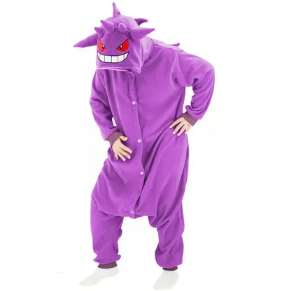 Pokémon Kigurumi Onesie — Pikachu, Gengar, Snorlax, Eevee, Squirtle, Umbreon Pajamas Cosplay Costume for Adults & Halloween Gift