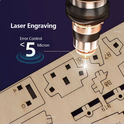 3D Wooden Puzzle DIY Mechanical Model Kit – Marble Run Set with 4 Balls, Assemble Toys for Adults & Kids, Unique Gifts