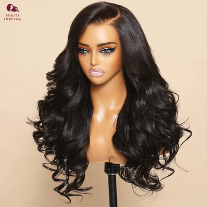 Beautyforever 3D Body Wave Lace Front Wig - Glueless, Ready-to-Wear, 100% Raw Human Hair, Bye Bye Knots
