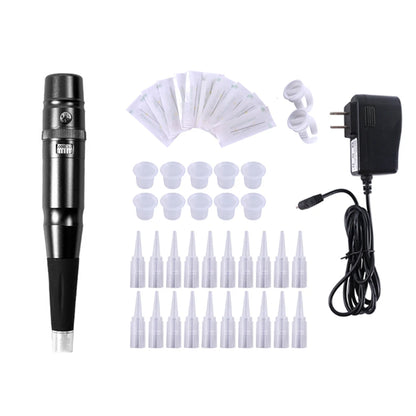 Permanent Makeup Rotary Tattoo Pen – Eyebrow & Lip Machine, Microblading & Piercing Gun PMU Kit