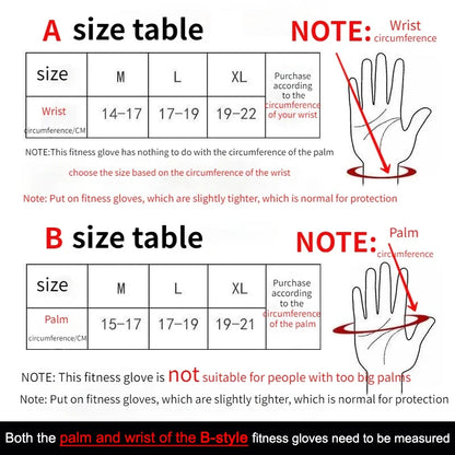 Men & Women Training Workout Gloves – Weightlifting Gym Fitness Hand & Wrist Protection Gloves