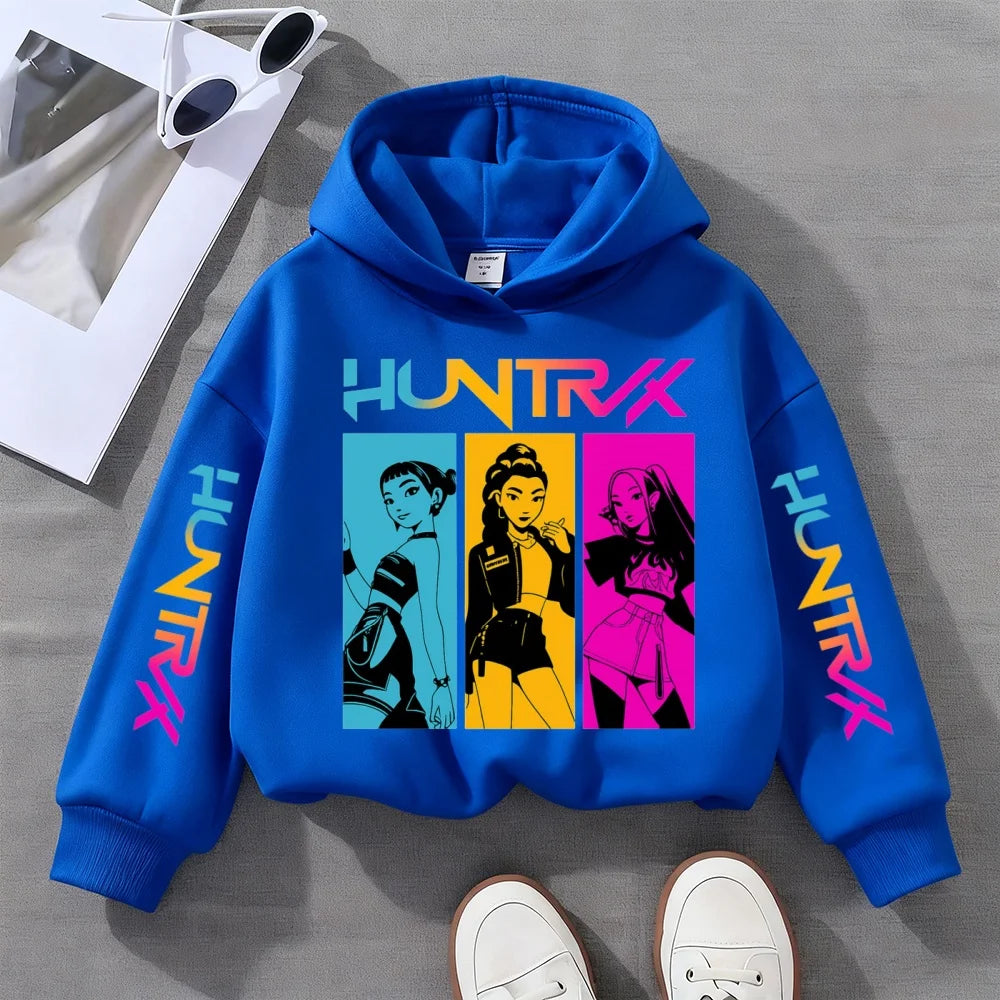 2025 Fall/Winter KPop Demon Hunters Hoodie – Cute Fashion Sweatshirt for Girls, Children's Clothing