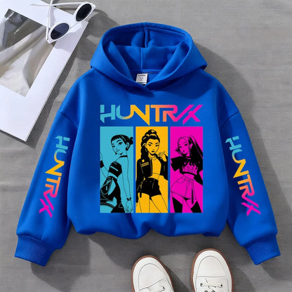 2025 Fall/Winter KPop Demon Hunters Hoodie – Cute Fashion Sweatshirt for Girls, Children's Clothing