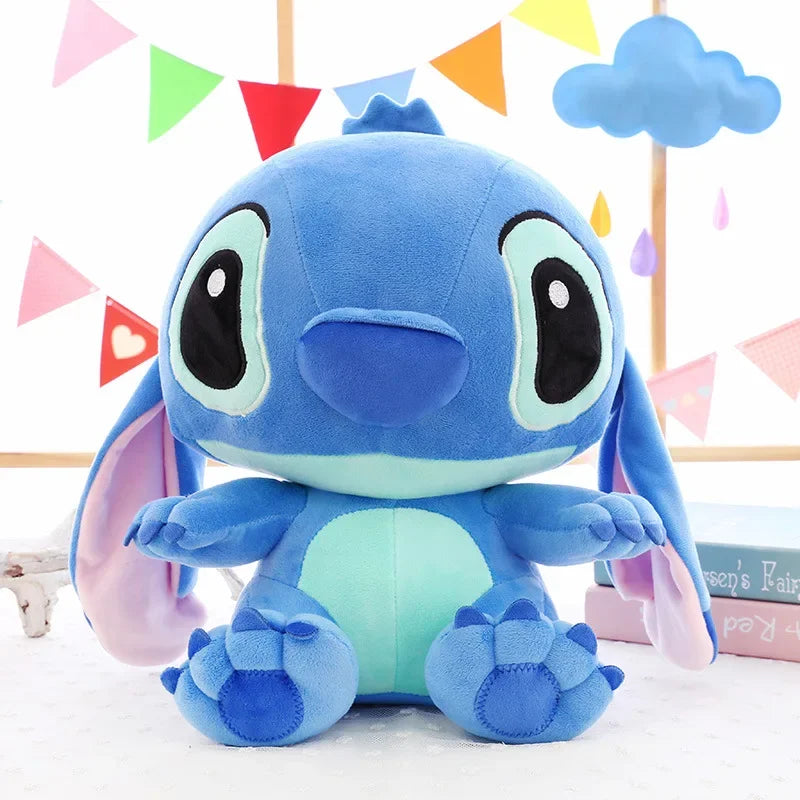 20-60cm Giant Lilo & Stitch Plush – Cartoon Stuffed Anime Toys, Pendant Pillow for Kids Birthday Gift