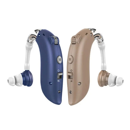 1Set Mini Digital Hearing Aid for Seniors - Portable Sound Amplifier, Rechargeable BTE - Adjustable Aid for the Elderly