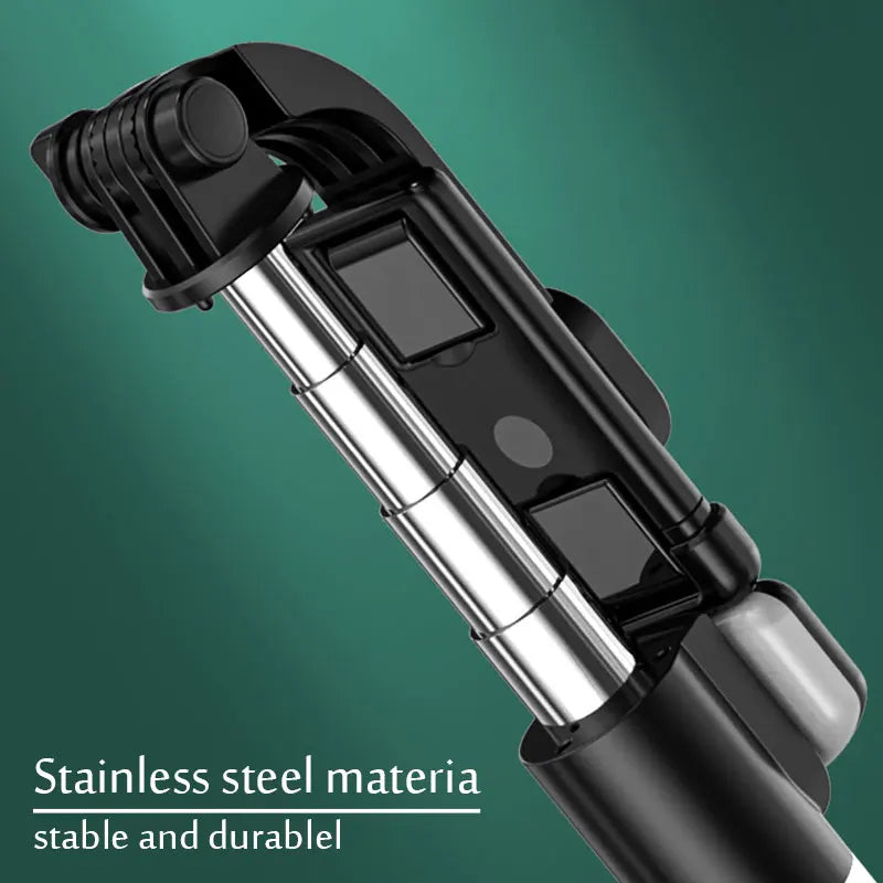 Portable Bluetooth Selfie Stick Tripod with Light & Remote | 103cm Retractable Phone Holder