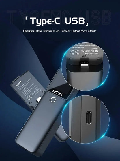 SJCAM C300 4K Action Camera – 30FPS Pocket Sports Cam with 6-Axis GYRO Stabilization, Long Battery, 5G WiFi, and Remote Control