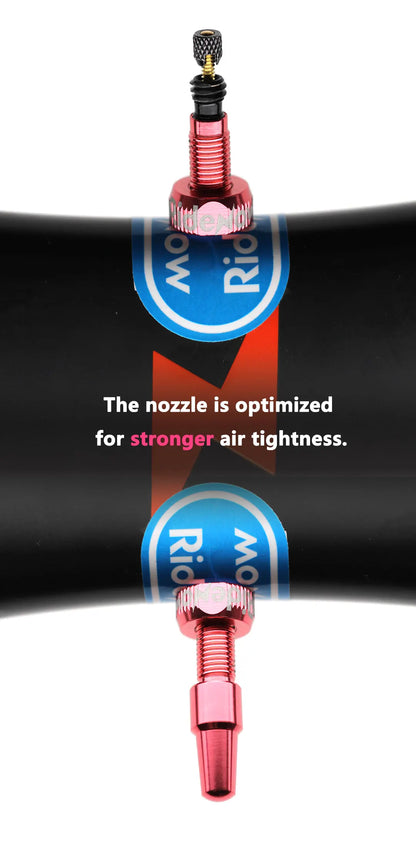 Ridenow Upgraded Metal Nozzle 700c TPU Inner Tube – 700x18-32c Road Bike Tube with Removable Valve Cores