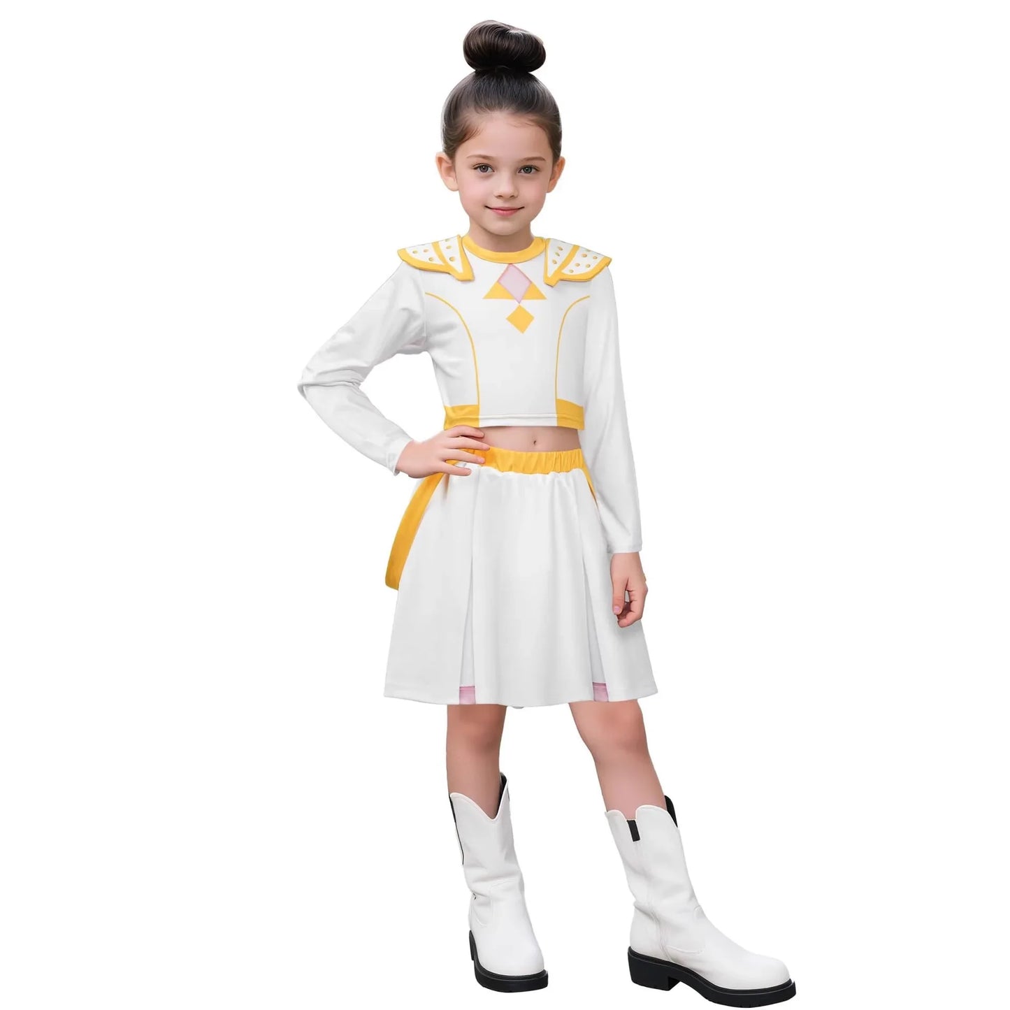 Girls Rumi Zoey Mira Cosplay Costume – 3D Print K-Pop Demon Hunters Suit Set for Stage, Performance & Halloween Party