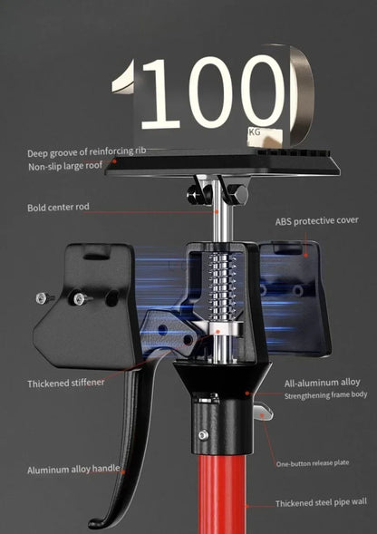Adjustable Telescopic Support Rod – Steel Hand Jack Bracket for Hanging & Lifting Bathroom Cabinet Installation