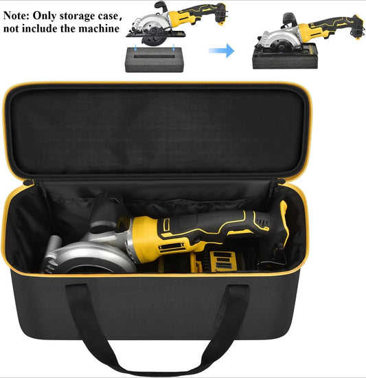 Hard Tool Carrying Case for DEWALT 20V Max & Compatible Circular Saws – Protective Organizer Bag (Case Only)