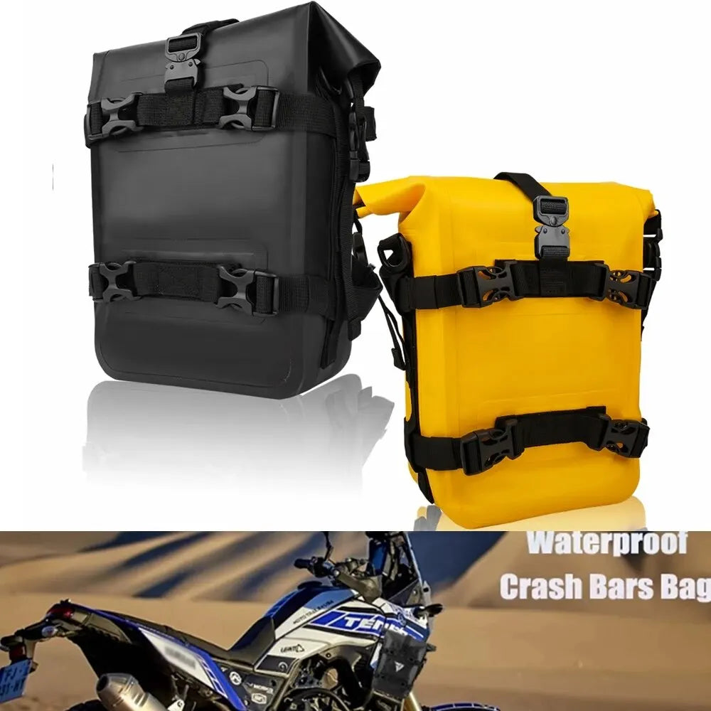 Waterproof Bag for Motorcycle Accessories: Repair Tool Placement Bag for BMW R1200GS, HONDA, Suzuki DL650 V-Strom - Fits Frame Crash Bars